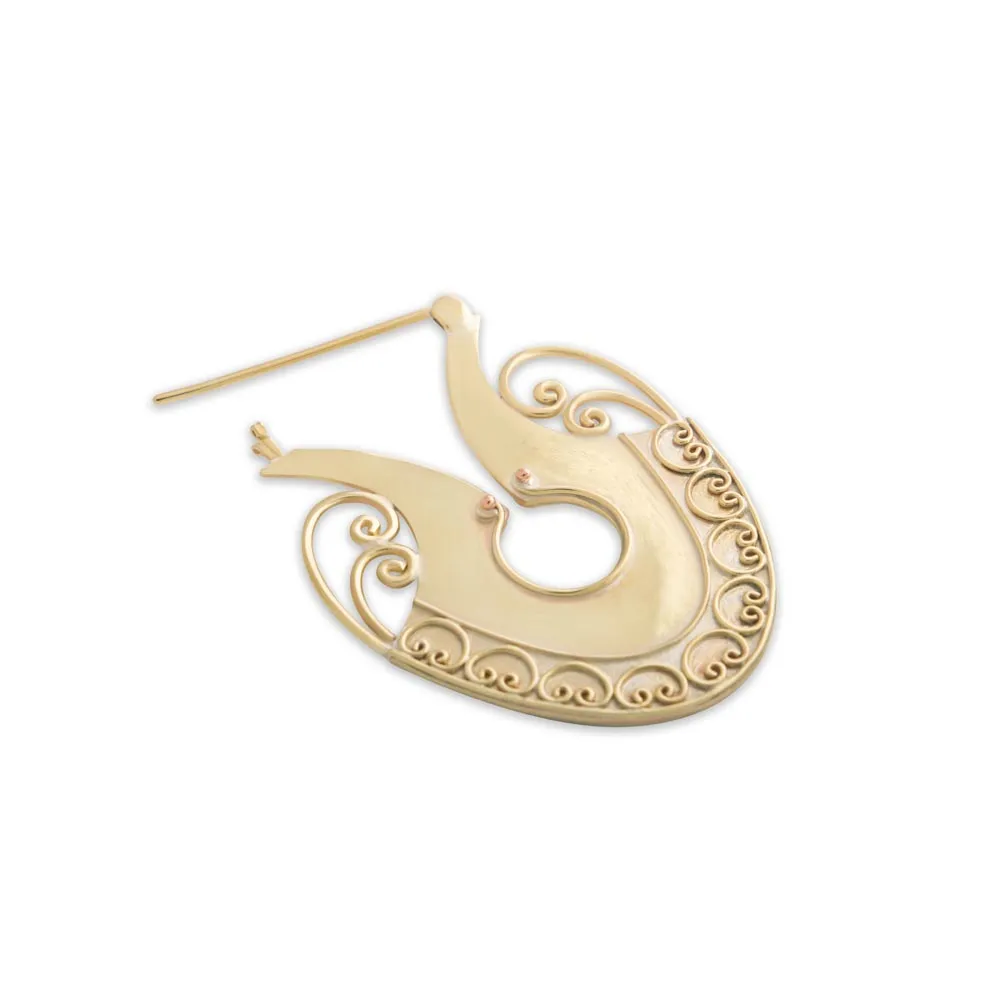 14g Greek Amphora Brass Earrings — Price Per 2