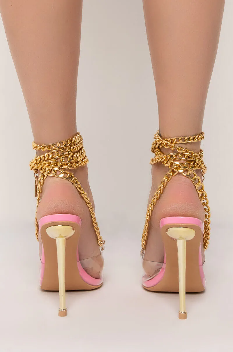 AZALEA WANG KISS ME STILETTO PUMP IN PINK