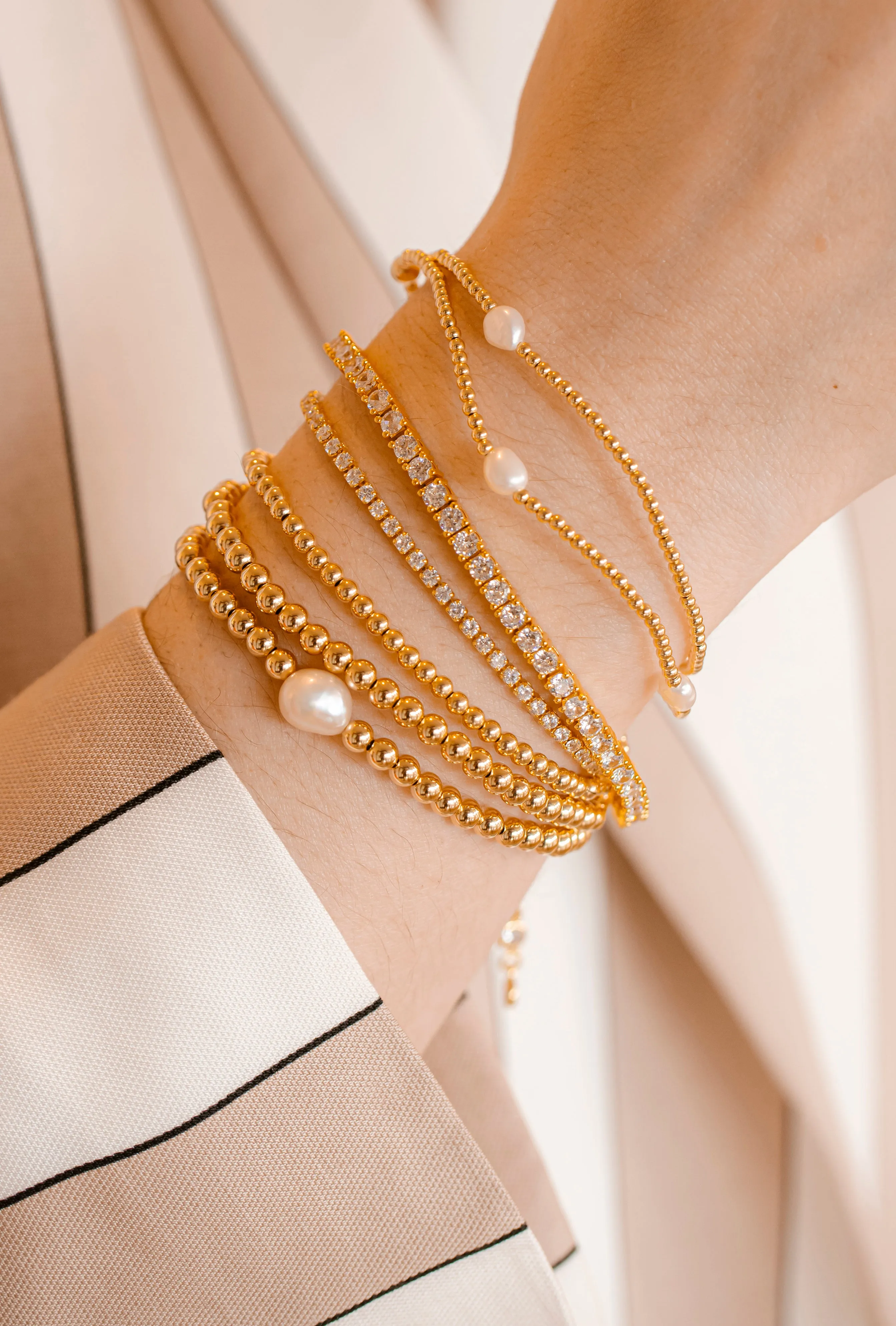 Bead Bracelets | Gold