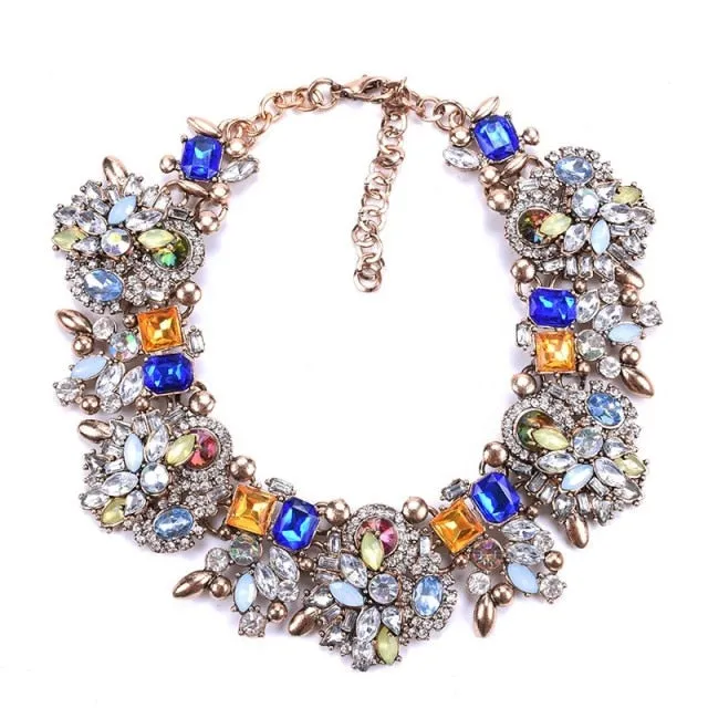 Big Bib Statement Choker Necklace