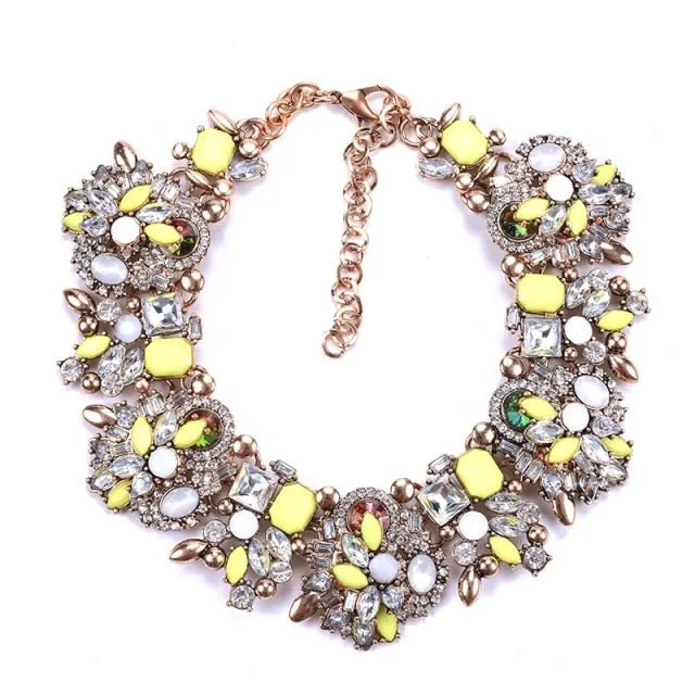 Big Bib Statement Choker Necklace