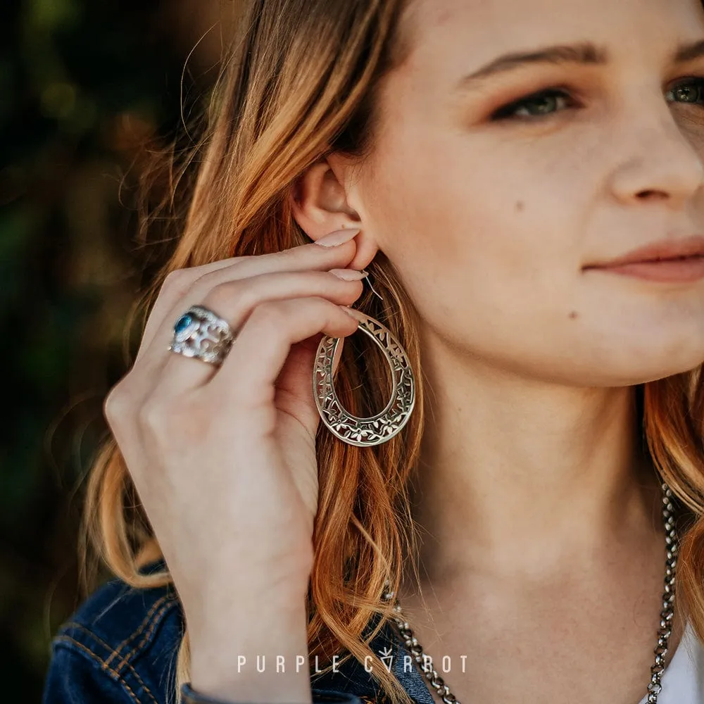 Bohemian Detailed Hoop Earrings