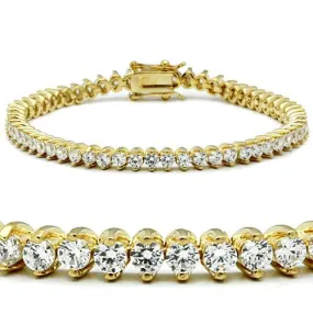 CJ47104 Wholesale Women's Brass Gold AAA Grade CZ Clear Bracelet