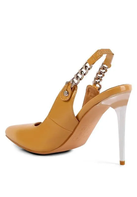 Coveted High Heeled Sling Back Sandal