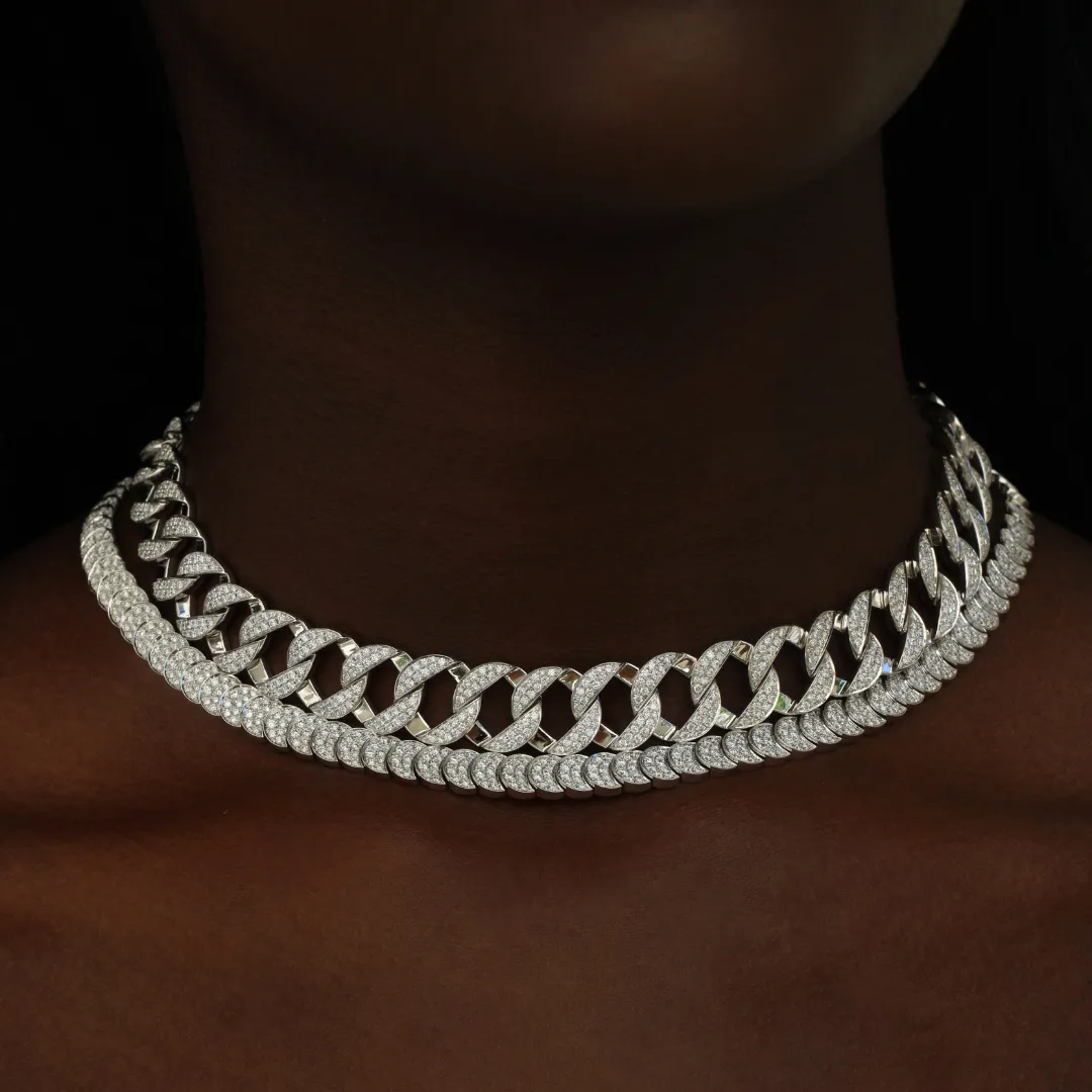 HEMINGWAY DIAMOND CHAIN LINK CHOKER