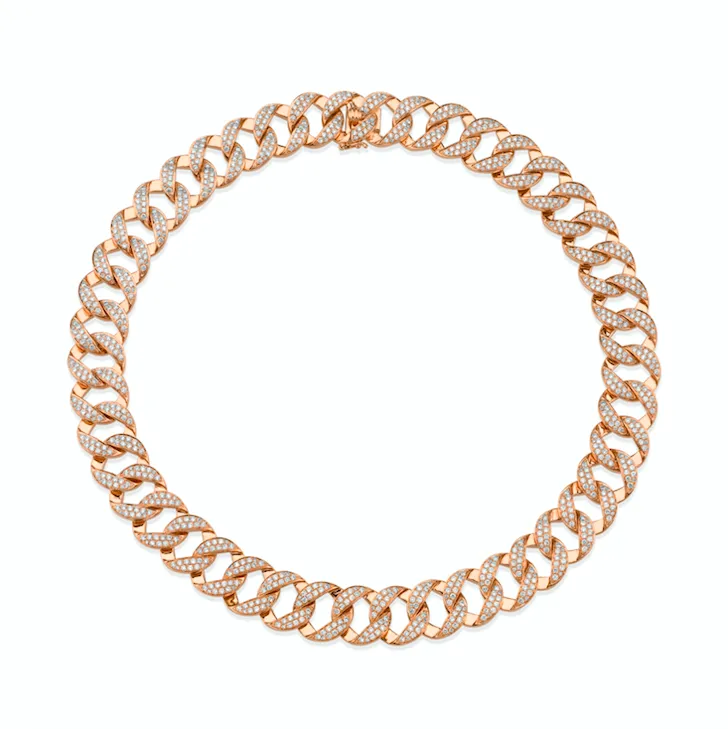 HEMINGWAY DIAMOND CHAIN LINK CHOKER