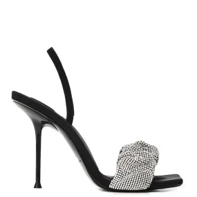 Julie Scrunchie Heels, Crystal