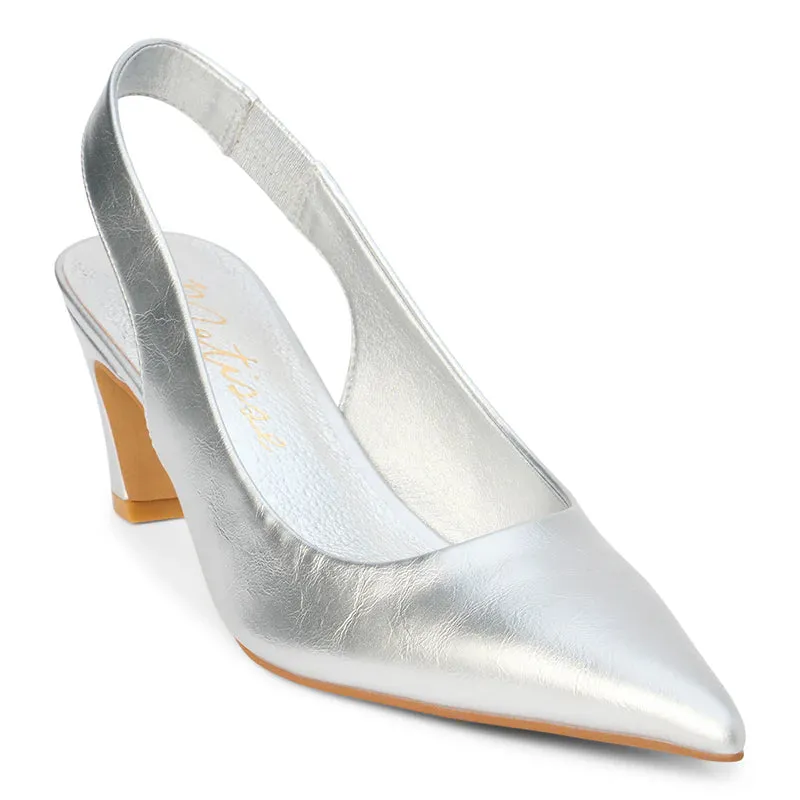 Leona Heel - Silver