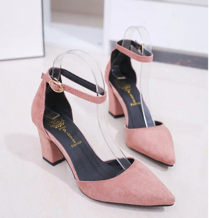 Medium Heels Pointed Pumps Summer Sandal 