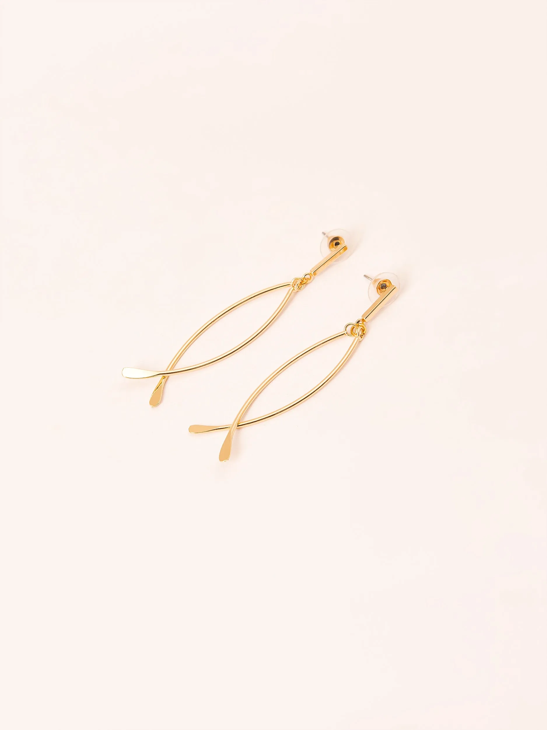 Metallic Dangling Earrings