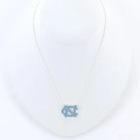 North Carolina Tar Heels Crystal Logo Necklace