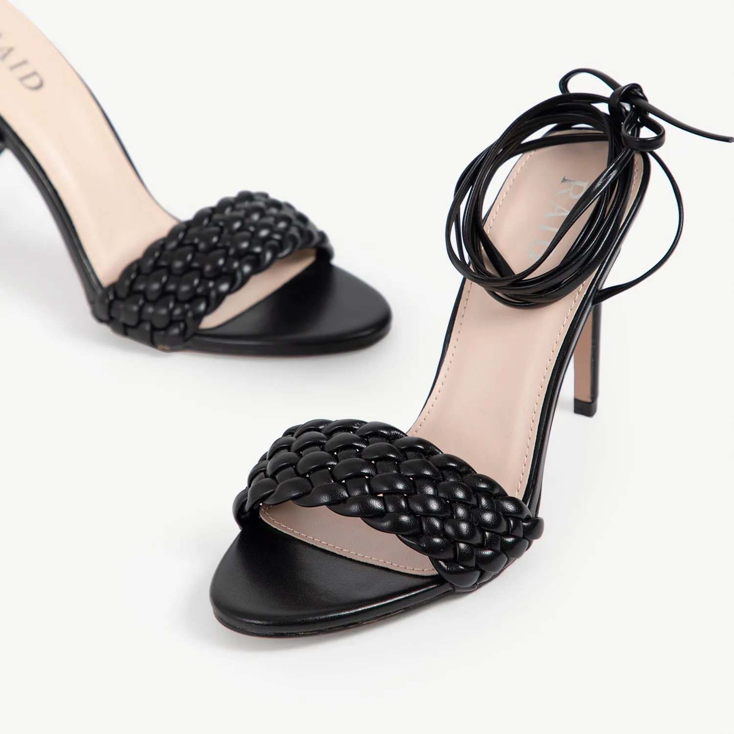 RAID Garry Strappy Heeled Sandal In Black