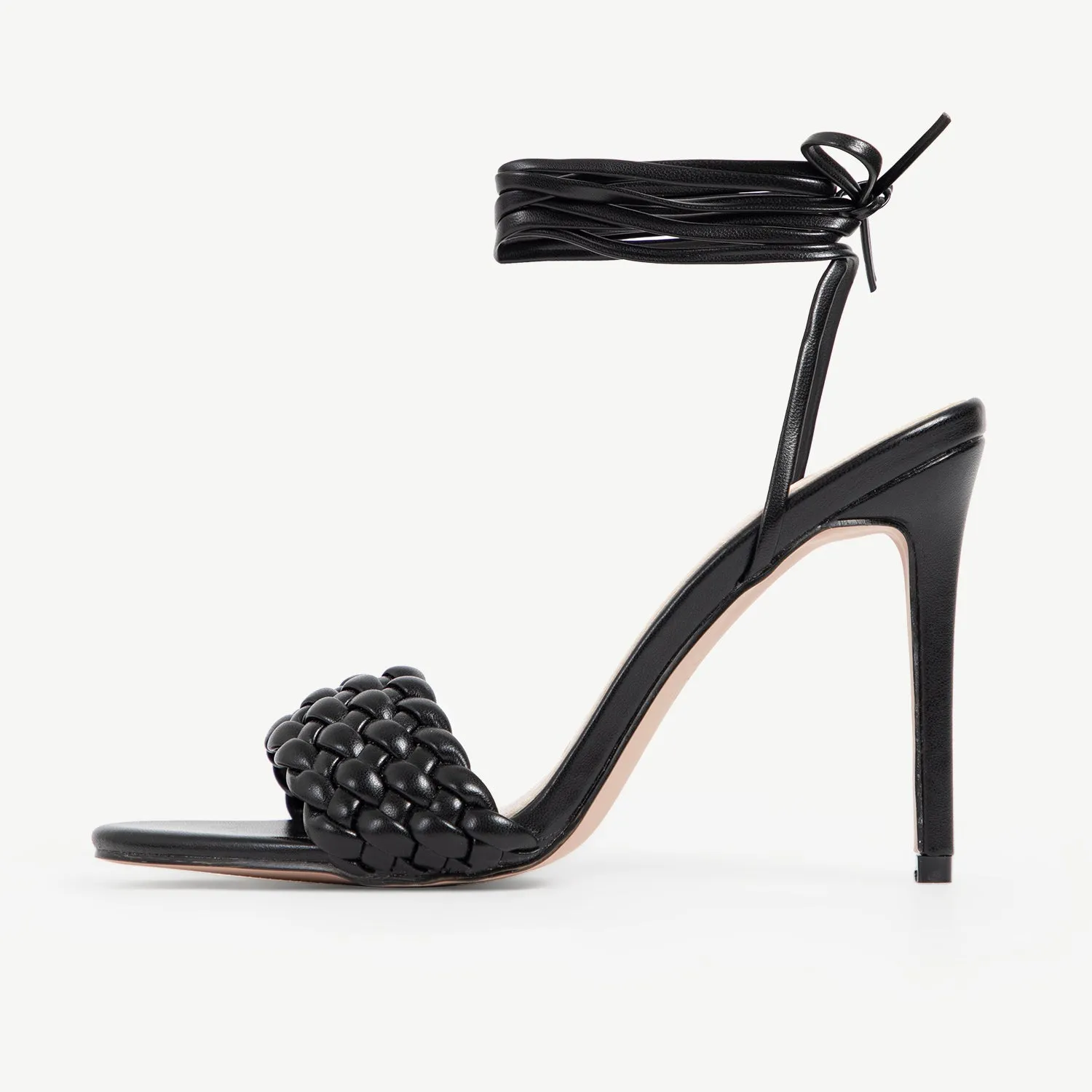 RAID Garry Strappy Heeled Sandal In Black