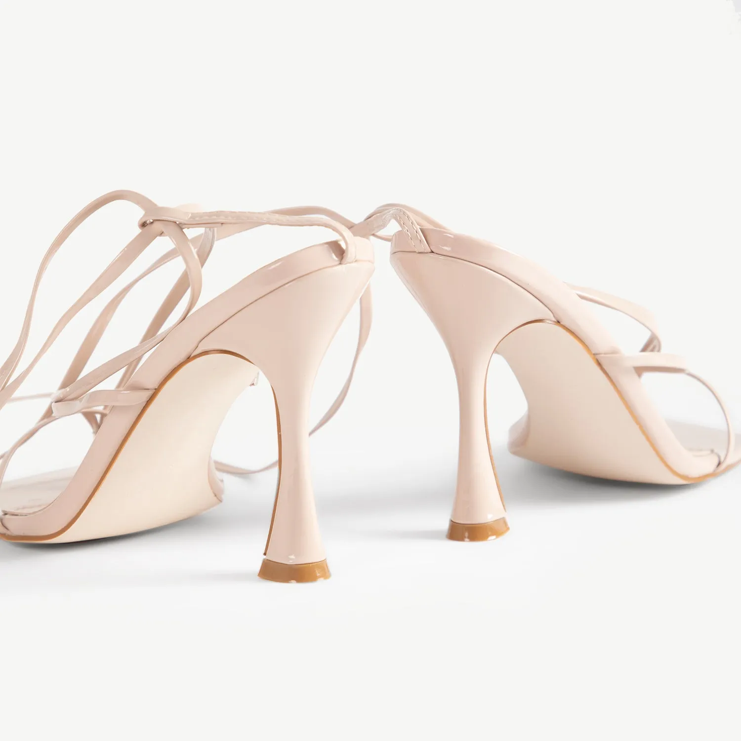 RAID Luisa Strappy Heeled Sandal In Nude