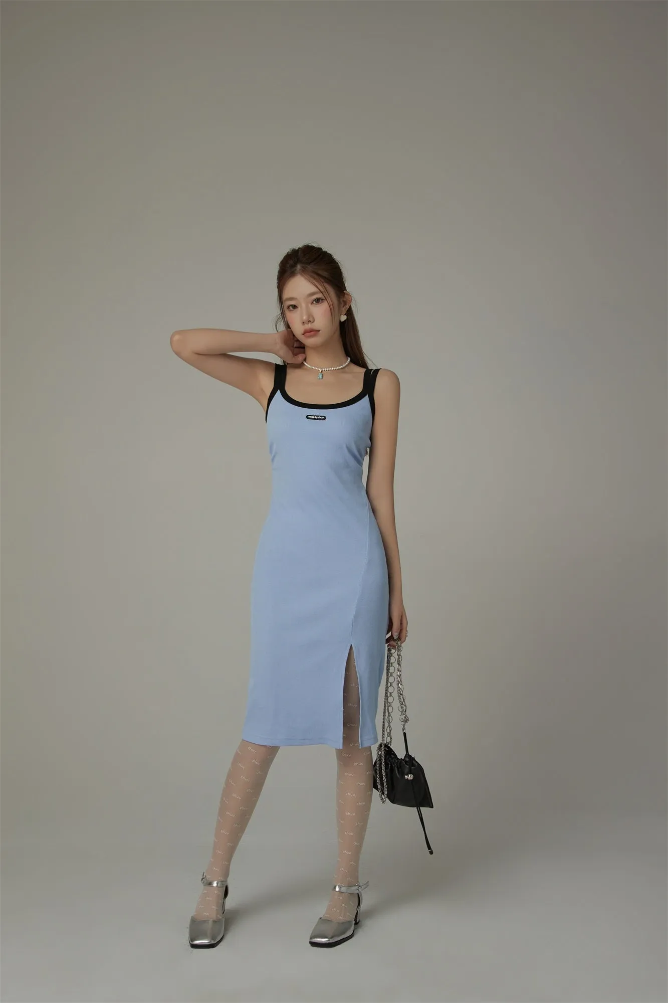 Sleeveless Slit Long Dress