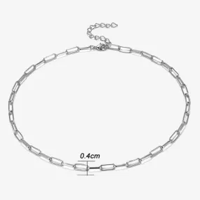 Stainless Steel Square Link Chain Necklaces