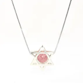 Star of David 925 Sterling Silver Stone Choker Necklaces For Women